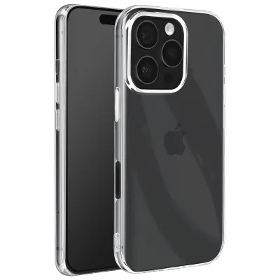 Ohišje za iPhone 16 Pro Max Silikonsko mehko tanko lahkotno oblikovanje, Prozorno