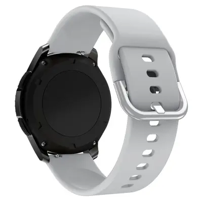 SILICONE STRAP TYS OPASKA DO SMARTWATCHA ZEGARKA UNIWERSALNA 20MM SZARY