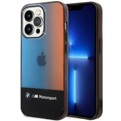 OVITEK BMW ZA IPHONE 14 PRO MAX 6.7 POLOVIČNI TRIKOLOR TRDI OVITEK