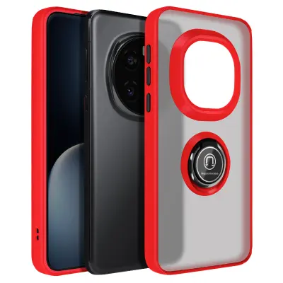 Ohišje za Honor Magic 7 Pro Magnetic Ring, Rdeča