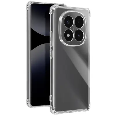 Ohišje za Xiaomi Redmi Note 14 Pro in 14 Pro Plus Okrepljeni vogali, Prozorno