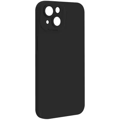 Ohišje za iPhone 14 Zaščitena kamera s podlogo, Črna