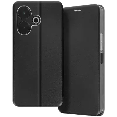 Ohišje za Xiaomi Redmi 13 Card Holder Video Glossy Effect, Črna