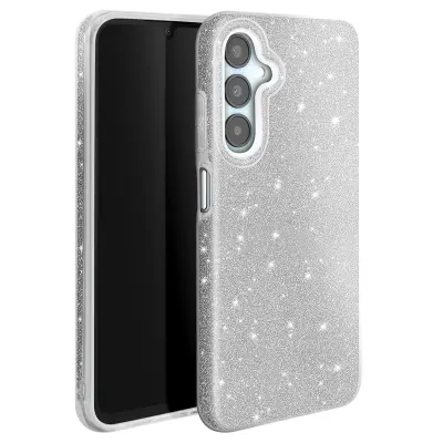 Ohišje z bleščicami za Samsung Galaxy A25 Odporen na udarce Glitter, Srebrna
