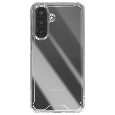 Ohišje za Samsung Galaxy A56 z ojačanimi vogali in dvignjenimi robovi, Prozorno