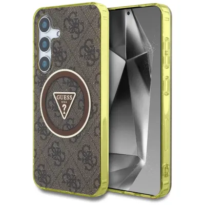 OVITEK GUESS TPU ZA SAMSUNG GALAXY S25 4G GUMB Z BLEŠČICAMI ZA MAGSAFE