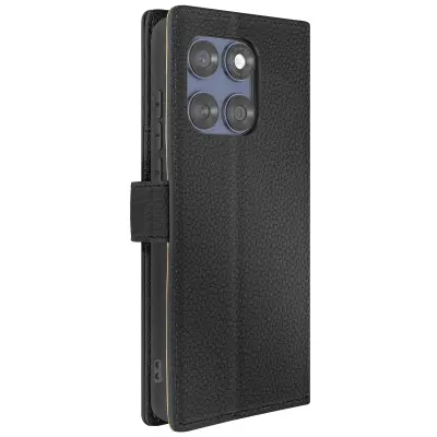 Ohišje za Motorola Edge 60 Fusion Portfelj z magnetno ploščico, Črna