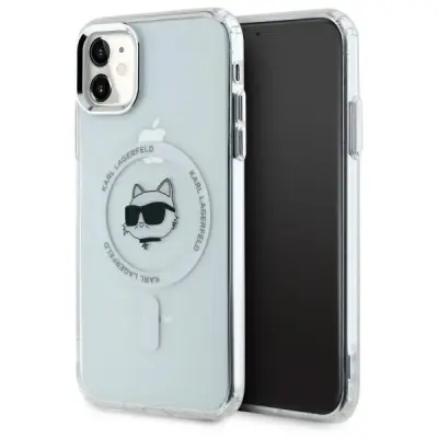 OVITEK KARL LAGERFELD HARDCASE ZA IPHONE 11 XR 6.1 S KOVINSKIM GLAVOM CHOUPETTE
