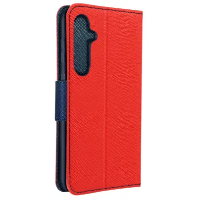 Ovitek za Samsung Galaxy S24 Plus Flip Wallet Support Video, Modro / Rdeče