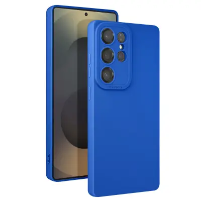 Ohišje za Samsung Galaxy S25 Ultra Silikon Matte, Modra