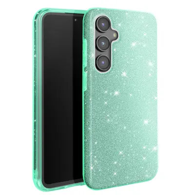 Ohišje z bleščicami za Samsung Galaxy S23 FE Odporen na udarce Glitter, Zelena