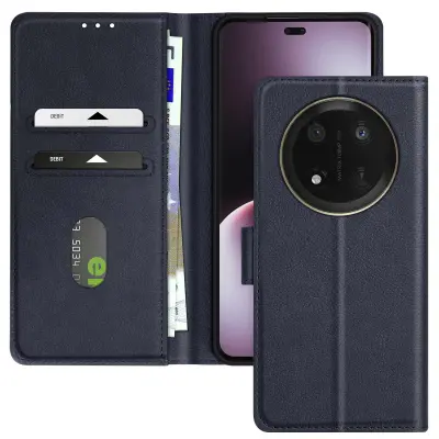Ohišje za Honor Magic 7 Lite Clapet Wallet and Video Holder, Modra noč