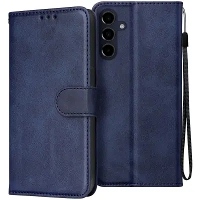 Ohišje za Samsung Galaxy A16 Hand strap Clapet Wallet Support, Modra