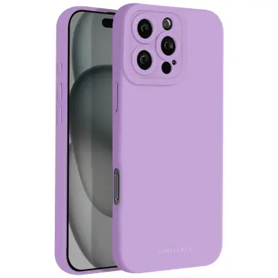 Roar, Ohišje za iPhone 16 Pro Max Silikonska podloga Soft Touch Camera Protected, Vijolična