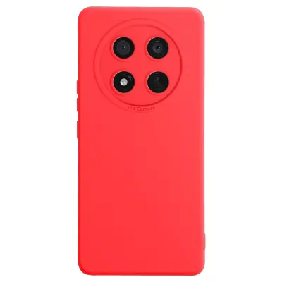 Ovitek za Honor Magic 7 Lite Silikonski gladki zaščiteni blok kamere, Rdeča