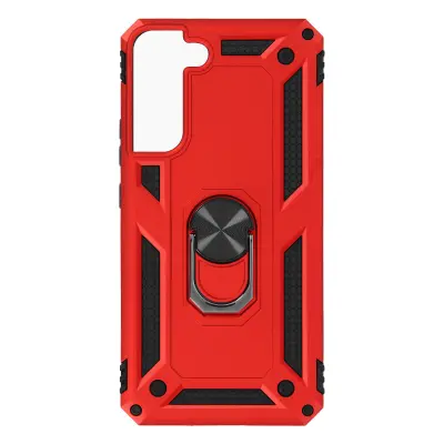 Samsung Galaxy S22 Plus pokrov Hybrid Shockproof Video Ring Red, Rdeča