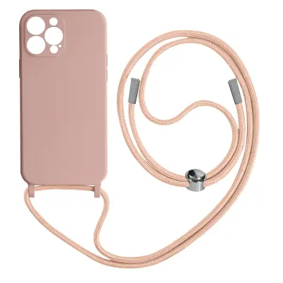 Vrvno ohišje za iPhone 13 Pro Max Mehak dotik, Roza