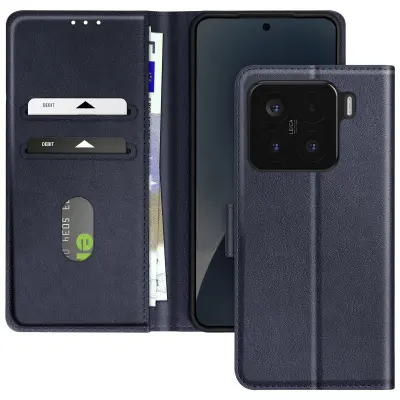 Ohišje za Xiaomi 15 Clamshell Portfelj and Video Holder, Modra noč