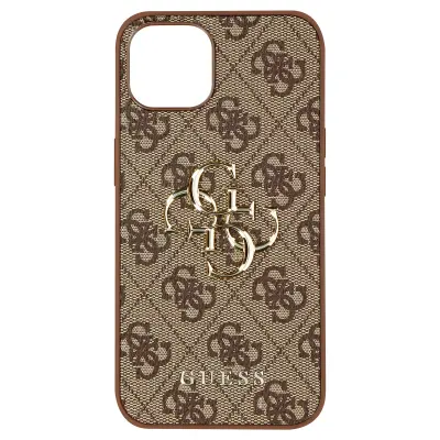 Guess, Ohišje za iPhone 13 Pro Bi-material Motif 4G z logotipom Guess rjave barve, Rjava