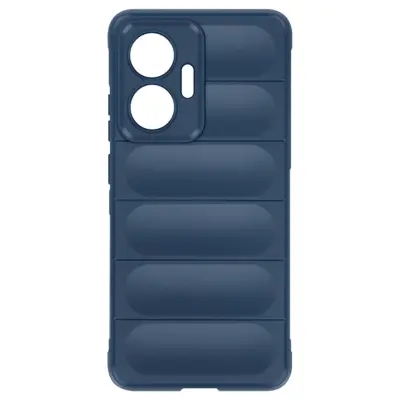 Ohišje za Xiaomi Poco F7 s silikonsko reliefno teksturo, Modra