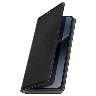 Ohišje za Xiaomi 15 Magnetno držalo za denarnico, Črna