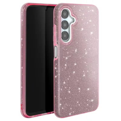 Ohišje z bleščicami za Samsung Galaxy A25 proti šoku Glitter, Roza