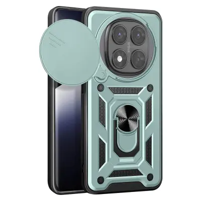 Ohišje za Xiaomi Redmi Note 14 Pro in 14 Pro Plus Camera Cover Ring, Svetlo zelena