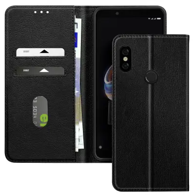 Ohišje za Xiaomi Redmi Note 5 Clamshell Wallet and Video Holder, Črna
