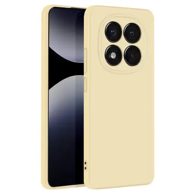 Ohišje za Redmi Note 14 Pro in 14 Pro Plus poltrdno Mehak dotik, Rumena