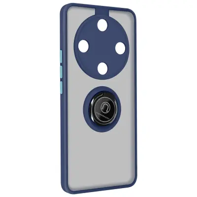 Ovitek za Honor Magic 6 Lite 5G s funkcijo podpore kovinskega obroča, Modra noč