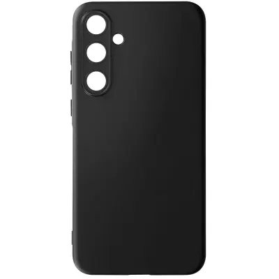 Ohišje za Samsung Galaxy A55 Silikonska podloga za zaščito fotoaparata, Črna