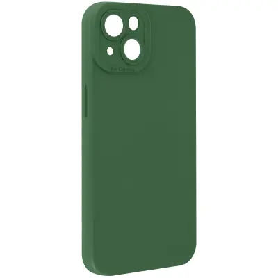 Ohišje za iPhone 14 Zaščitena kamera s podlogo, Zelena