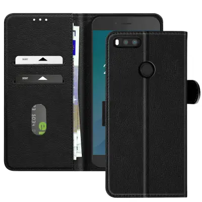 Ohišje za Xiaomi Mi A1 Clamshell Wallet and Video Holder, Črna