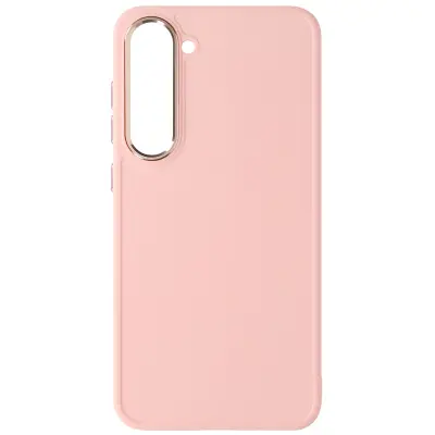 Ohišje za Samsung Galaxy S23 Plus Kovinska kamera, Rose clair