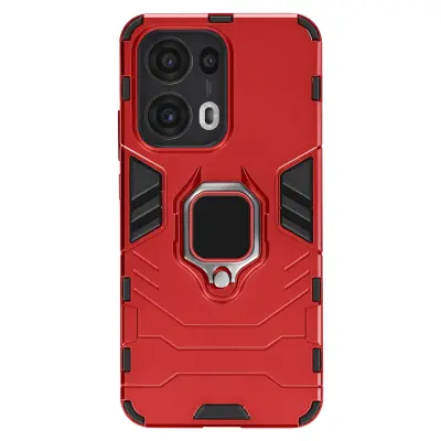 Ohišje za Oppo Reno 13 Pro protipotresni podporni obroč, Rdeča