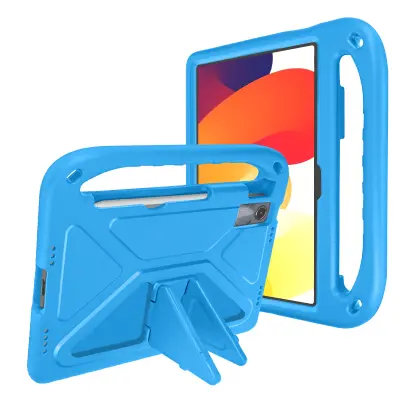 Xiaomi Redmi Pad SE Otroško udarno ohišje z ročajem in stojalom, Modra