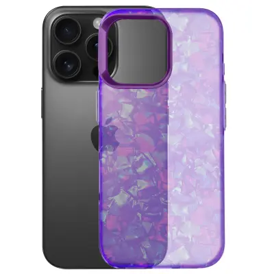 Ohišje za iPhone 16 Pro Max Soft Shell Tutti Frutti, Vijolična