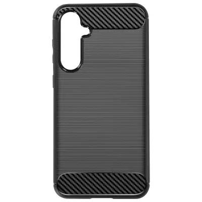 Ovitek za Samsung Galaxy S23 FE Fleksibilen Carbon Effect, Črna