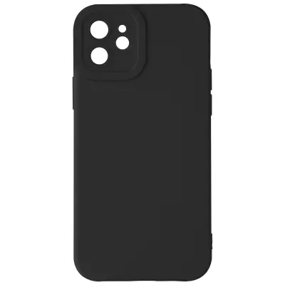 Ohišje za iPhone 11 Zaščitena kamera s podlogo, Črna