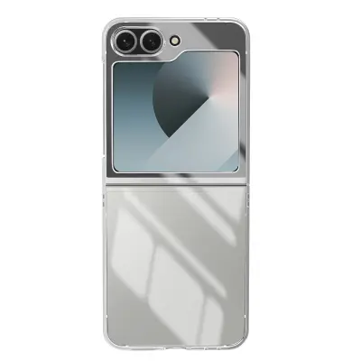 Ohišje za Samsung Galaxy Z Flip 6 Trdna zaščita, Prozorno