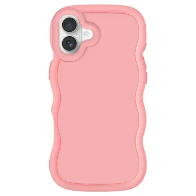 Ohišje za iPhone 16 Plus silikonsko protipotresno serija Candy, Roza