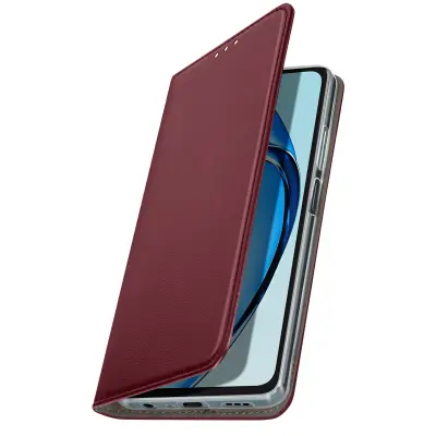 Ohišje za Oppo A60 Magnetni ovitek za kartico, Bordeaux