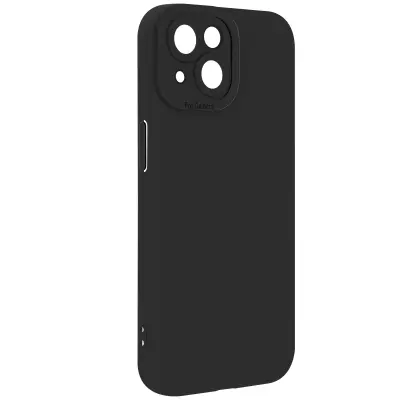 Ohišje za iPhone 15 Zaščitena kamera, Črna