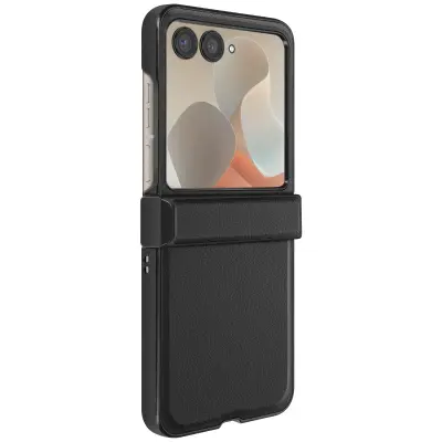 Ohišje za Motorolo Razr 60 in 50 5G z zaščito tečajev, Črna