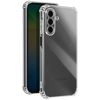 Ohišje za Samsung Galaxy A26 Odporno na udarce, prožno, z ojačenimi vogali, Prozorno