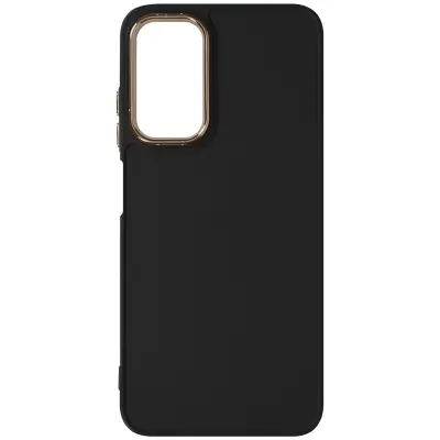 Mehka torbica za Samsung Galaxy A25 5G - Black Metallic Camera Contour, Črna