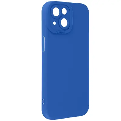Ohišje za iPhone 15 Zaščitena kamera, Modra