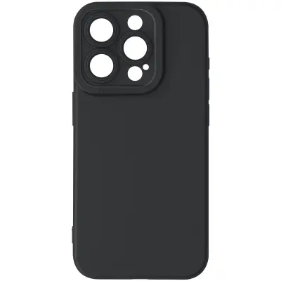Ohišje za iPhone 15 Pro Zaščitena kamera, Črna