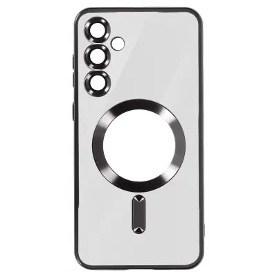 Magsafe ohišje za Samsung Galaxy S24 Plus Zaščita Chrome, Črna