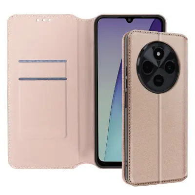 Ohišje za Xiaomi Redmi 14C Clapet Card and Video Holder, Zlata